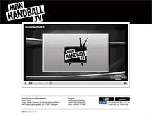 Tablet Screenshot of meinhandball.tv